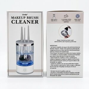 Makeup Brush Cleaner with Blue Light Sanitizer